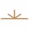 Ekena Millwork Saratoga Smooth Timber Gable Bracket, Western Red Cedar, 84"W x 28"H x 3 1/2"D x 3 1/2"F, 8/12 Pitch GBW084X28X0404SAR00SWR - alternate 1